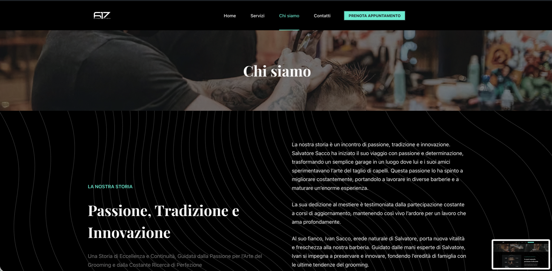 * sito in WordPress