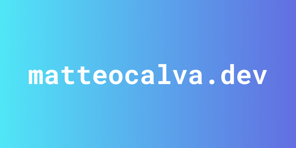 Matteocalva.dev